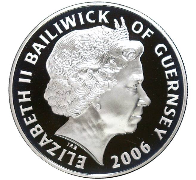 Монета 5 фунтов 2006 года Гернси «Крест Виктории — Юджин Эсмонд» (Артикул K27-81553)