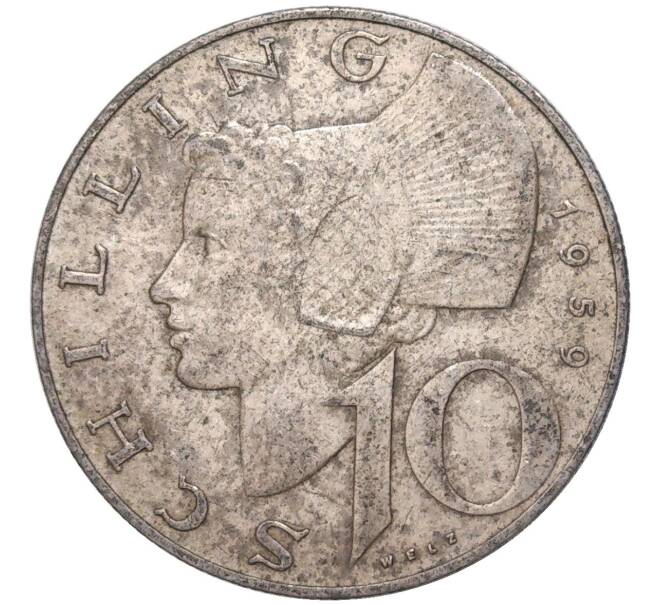 Монета 10 шиллингов 1959 года Австрия (Артикул K11-83934)