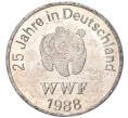 Жетон 1988 года Германия «25 лет Всемирному фонду дикой природы в Германии — Тюлень» (Артикул K11-84064)