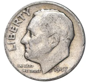 1 дайм (10 центов) 1947 года США