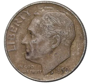 1 дайм (10 центов) 1959 года США