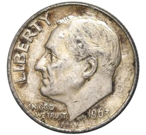 1 дайм (10 центов) 1963 года США