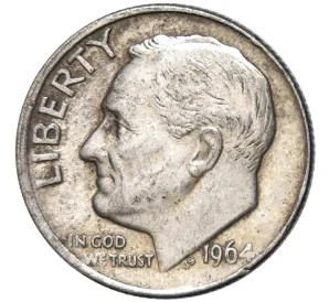 1 дайм (10 центов) 1964 года США
