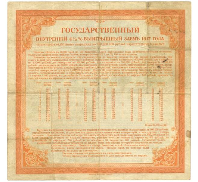 200 рублей 1917 года 4 1/2 % государственный внутренний заем (Разряд 2) (Артикул K11-84150)