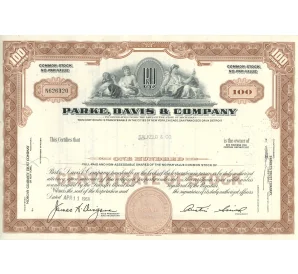 Облигация (сертификат на 100 акций) 1969 года США