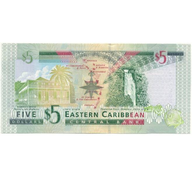 Банкнота 5 долларов 2008 года Восточные Карибы (Артикул K11-84164)