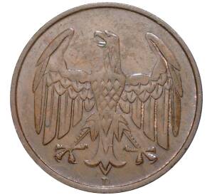 4 рейхспфеннига 1932 года D Германия