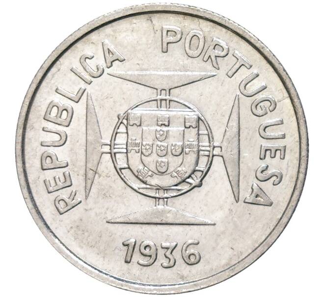 Монета 1/2 рупии 1936 года Португальская Индия (Артикул M2-59470)