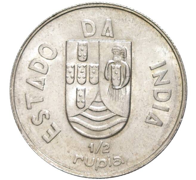 Монета 1/2 рупии 1936 года Португальская Индия (Артикул M2-59472)