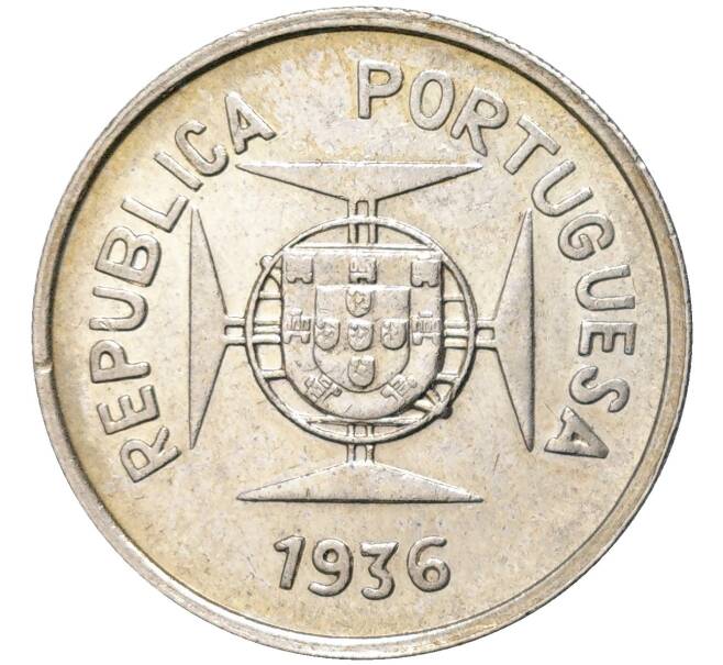 Монета 1/2 рупии 1936 года Португальская Индия (Артикул M2-59476)