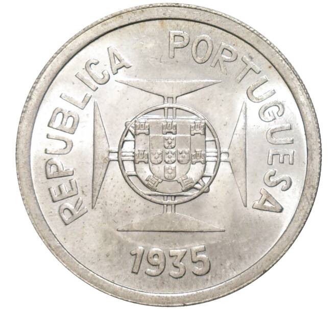 Монета 1 рупия 1935 года Португальская Индия (Артикул M2-59484)