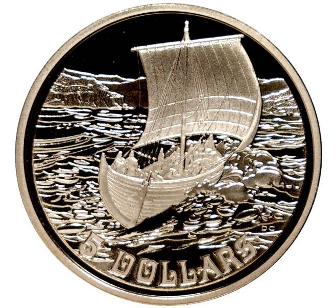 Монета 5 долларов 1999 года Канада «Винланд» (Артикул M2-59490)