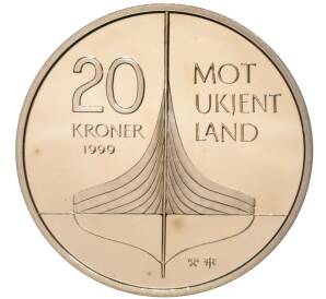 20 крон 1999 года Норвегия «Винланд — открытие викингами Северной Америки»