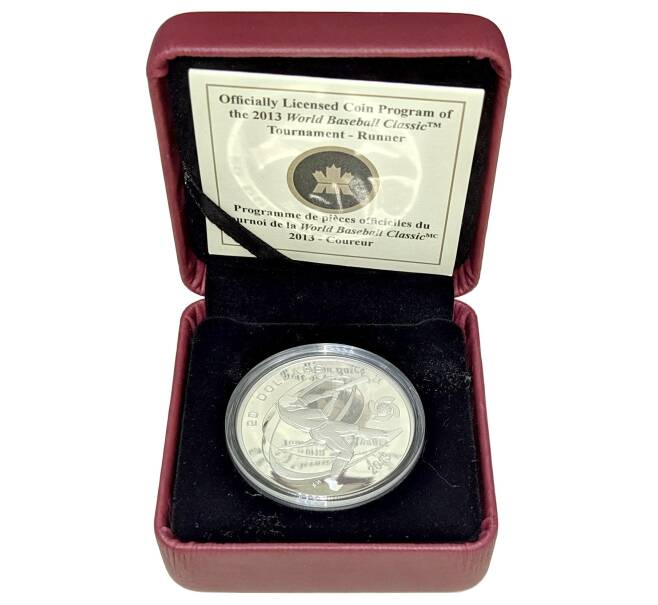 Монета 20 долларов 2013 года Канада «Бейсбол» (Артикул M2-59506)