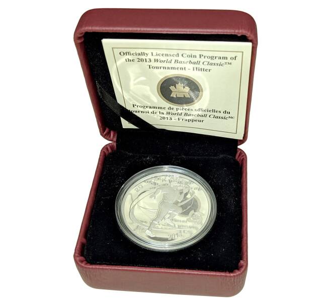 Монета 20 долларов 2013 года Канада «Бейсбол» (Артикул M2-59509)