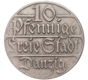 10 пфеннигов 1923 года Данциг