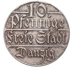 10 пфеннигов 1923 года Данциг — Фото №1