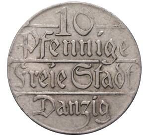 10 пфеннигов 1923 года Данциг — Фото №1