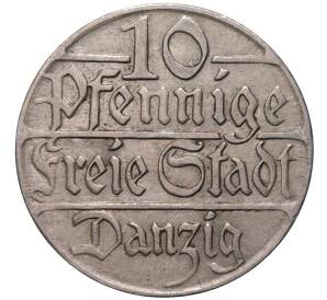 10 пфеннигов 1923 года Данциг — Фото №1