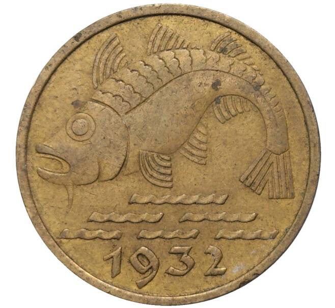 Монета 10 пфеннигов 1932 года Данциг (Артикул M2-59649)
