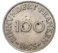 Монета 100 франков 1955 года Саар (Артикул M2-59737)