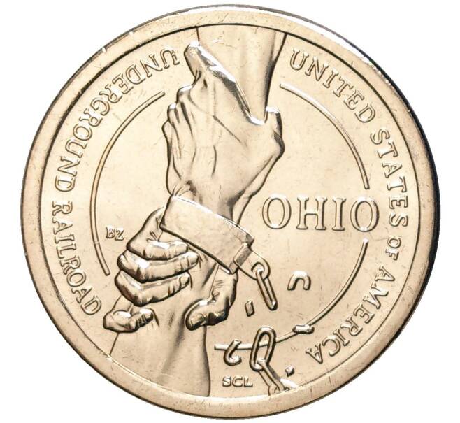 Монета 1 доллар 2023 года Р США «Американские инновации — Подземная железная дорога» (Артикул M2-59746)