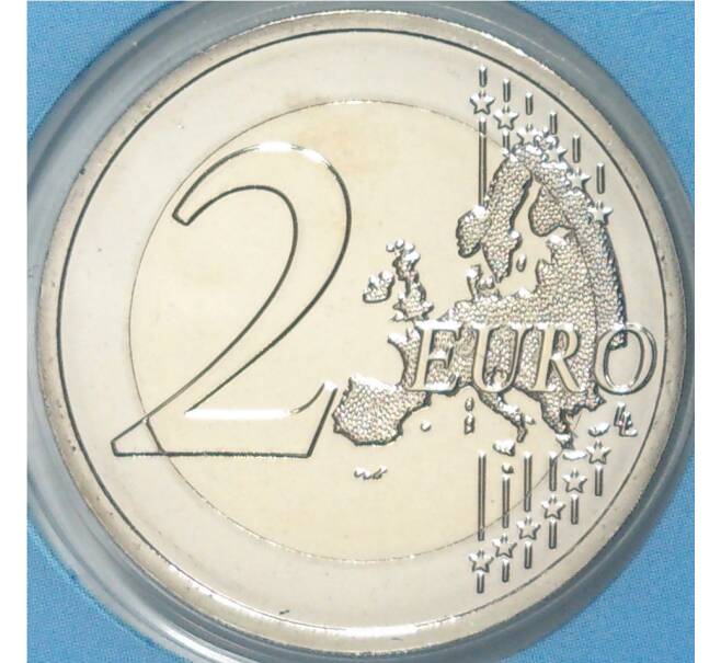 Монета 2 евро 2023 года Франция «XXXIII летние Олимпийские игры 2024 в Париже» (Синий блистер) (Артикул M2-59751)