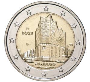 2 евро 2023 года G Германия «Федеральные земли Германии — Гамбург (Эльбская филармония)»