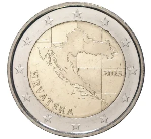 2 евро 2023 года Хорватия