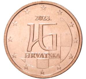 2 евроцента 2023 года Хорватия — Фото №1