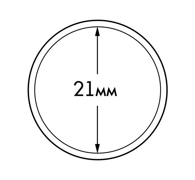 Капсулы «ULTRA» для монет диаметром до 21 мм (упаковка 10 штук) LEUCHTTURM 345023