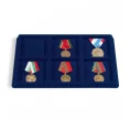 Планшет на 6 ячеек 95х95 для медалей орденов и знаков отличия (упаковка 2 штуки) Синий LEUCHTTURM 363051 (Артикул L1-18267)