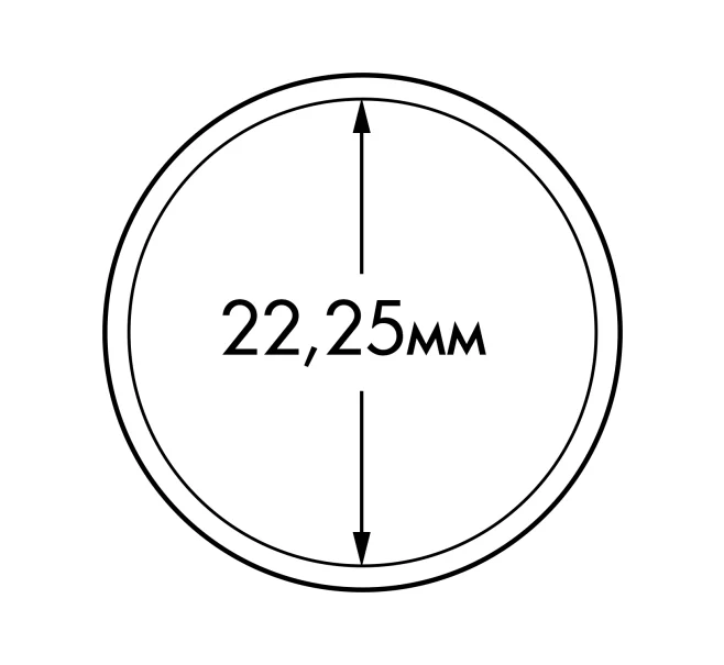 Капсулы «ULTRA Perfect Fit» для монет 20 евроцентов  диаметром до 22.25 мм (упаковка 10 штук) LEUCHTTURM 365289 (Артикул L1-18314)