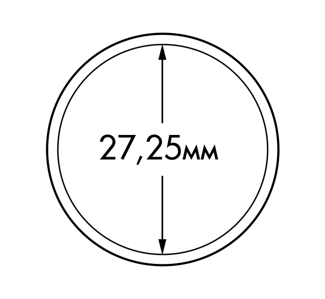 Капсулы «ULTRA Perfect Fit» для монет 5 евро Германия диаметром до 27.25 мм (упаковка 10 штук) LEUCHTTURM 365293 (Артикул L1-18315)