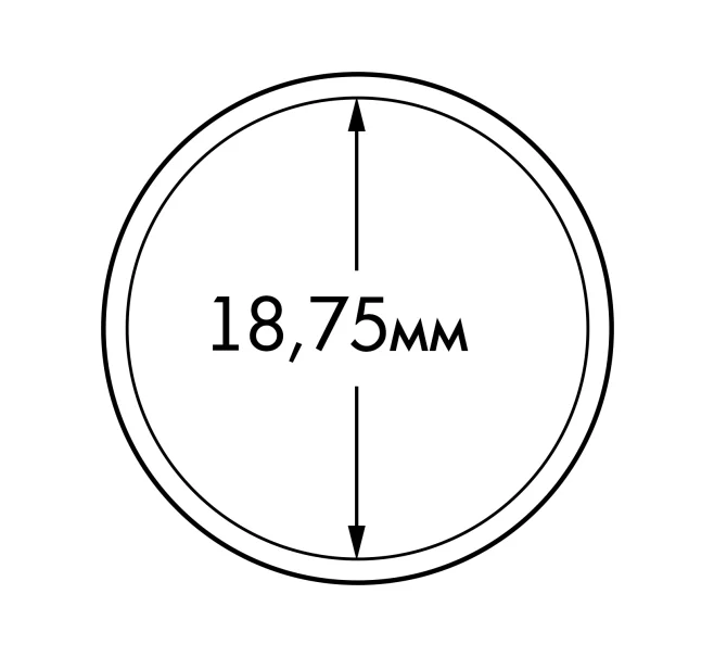 Капсулы «ULTRA Perfect Fit» для монет 2 евроцента диаметром до 18.75 мм (упаковка 10 штук) LEUCHTTURM 365286 (Артикул L1-18324)