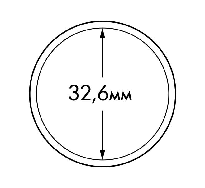 Капсула «ULTRA Perfect Fit» для золотых монет 1 oz диаметром до 32.6 мм LEUCHTTURM 365301 (Артикул L1-19081)