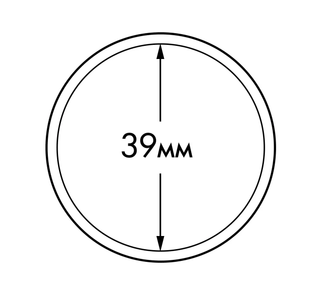 Капсула «ULTRA Perfect Fit» для серебрянных монет 1 oz диаметром до 39 мм LEUCHTTURM 365298 (Артикул L1-19092)