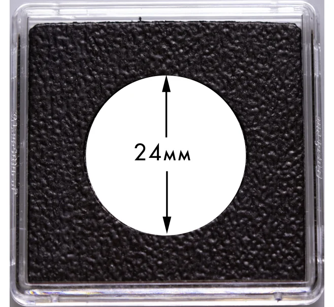 Квадратная капсула «QUADRUM Intercept» для монет диаметром до 24 мм LEUCHTTURM 344149 (Артикул L1-19119)