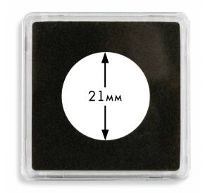 Квадратная капсула «QUADRUM» для монет диаметром до 21 мм LEUCHTTURM 309032