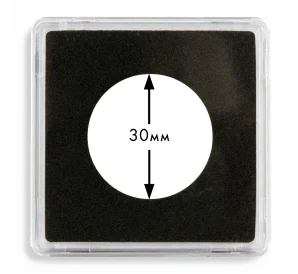 Квадратная капсула «QUADRUM» для монет диаметром до 30 мм LEUCHTTURM 330443