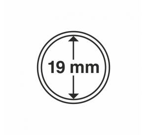 Капсулы «CAPS» для монет диаметром 19 мм (упаковка 10 штук) LEUCHTTURM 337551