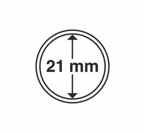 Капсулы «CAPS» для монет диаметром до 21 мм (упаковка 10 штук) LEUCHTTURM 327401