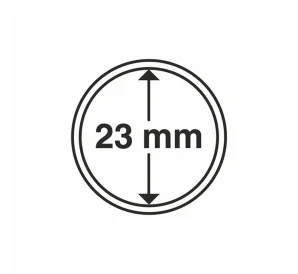 Капсулы «CAPS» для монет диаметром 23 мм (упаковка 10 штук) LEUCHTTURM 314782