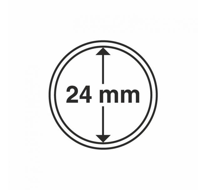 Капсула «CAPS» для монет диаметром 24 мм LEUCHTTURM 319128 (Артикул L1-12071)