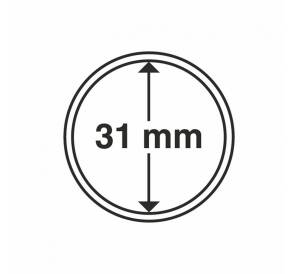 Капсулы «CAPS» для монет диаметром 31 мм (упаковка 10 штук) LEUCHTTURM 325003