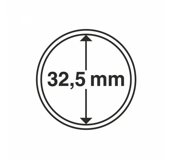 Капсулы «CAPS» для монет диаметром до 32.5 мм (упаковка 10 штук) LEUCHTTURM 308039 (Артикул L1-12081)
