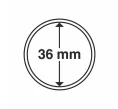 Капсулы «CAPS» для монет диаметром 36 мм (упаковка 10 штук) LEUCHTTURM 330757 (Артикул L1-12085)
