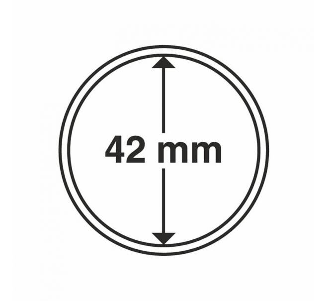 Капсулы «CAPS» для монет диаметром до 42 мм (упаковка 10 штук) LEUCHTTURM 318006 (Артикул L1-12090) — Фото №1