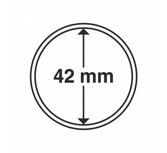 Капсулы «CAPS» для монет диаметром до 42 мм (упаковка 10 штук) LEUCHTTURM 318006 (Артикул L1-12090)
