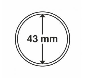 Капсулы «CAPS» для монет диаметром до 43 мм (упаковка 10 штук) LEUCHTTURM 322622